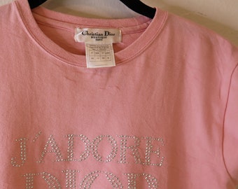 00s vintage Dior tシャツ ラインストーン y2k - メルカリ