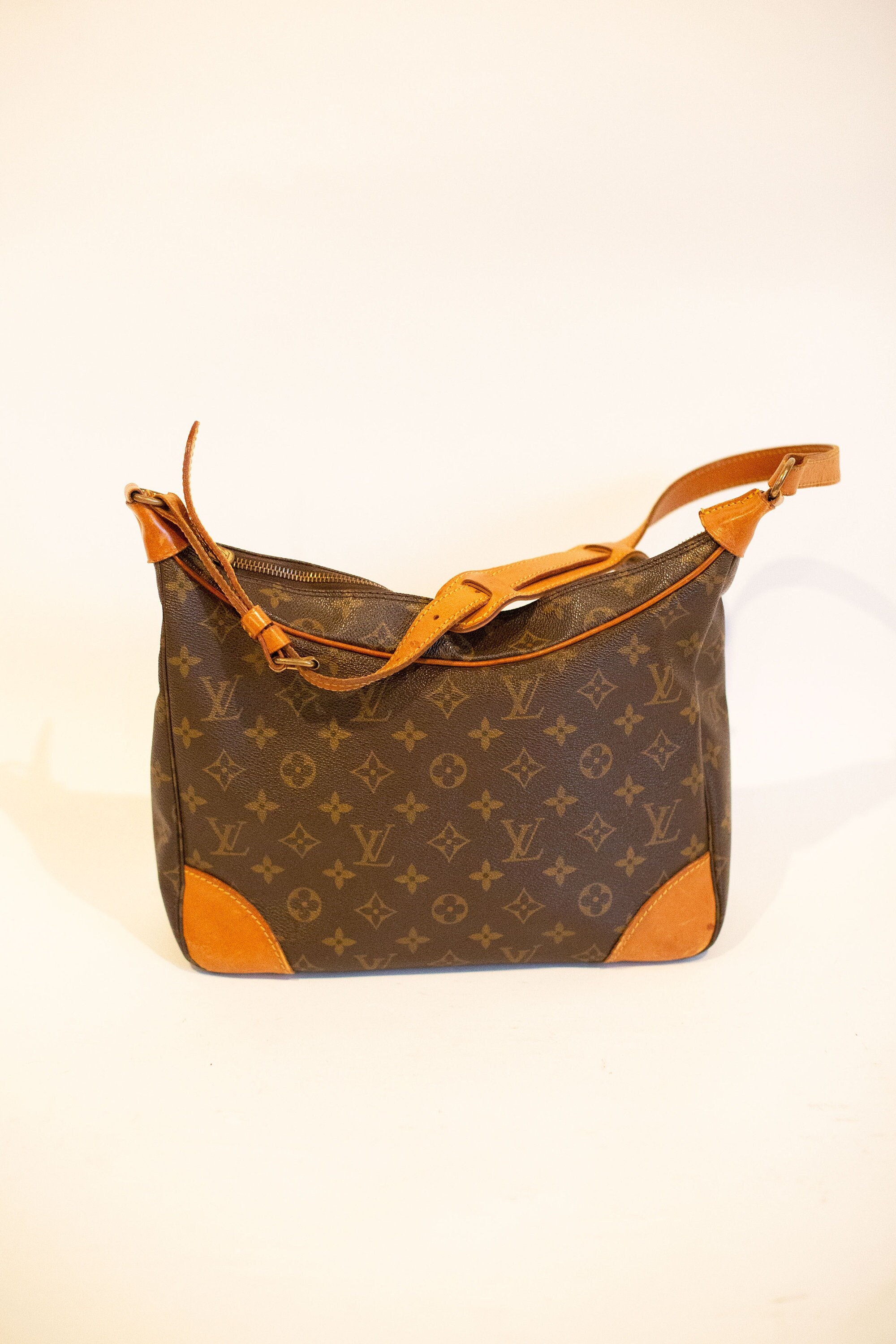 Vintage Louis Vuitton Monogram Boulogne Zip Hobo Bag LV - Etsy 日本