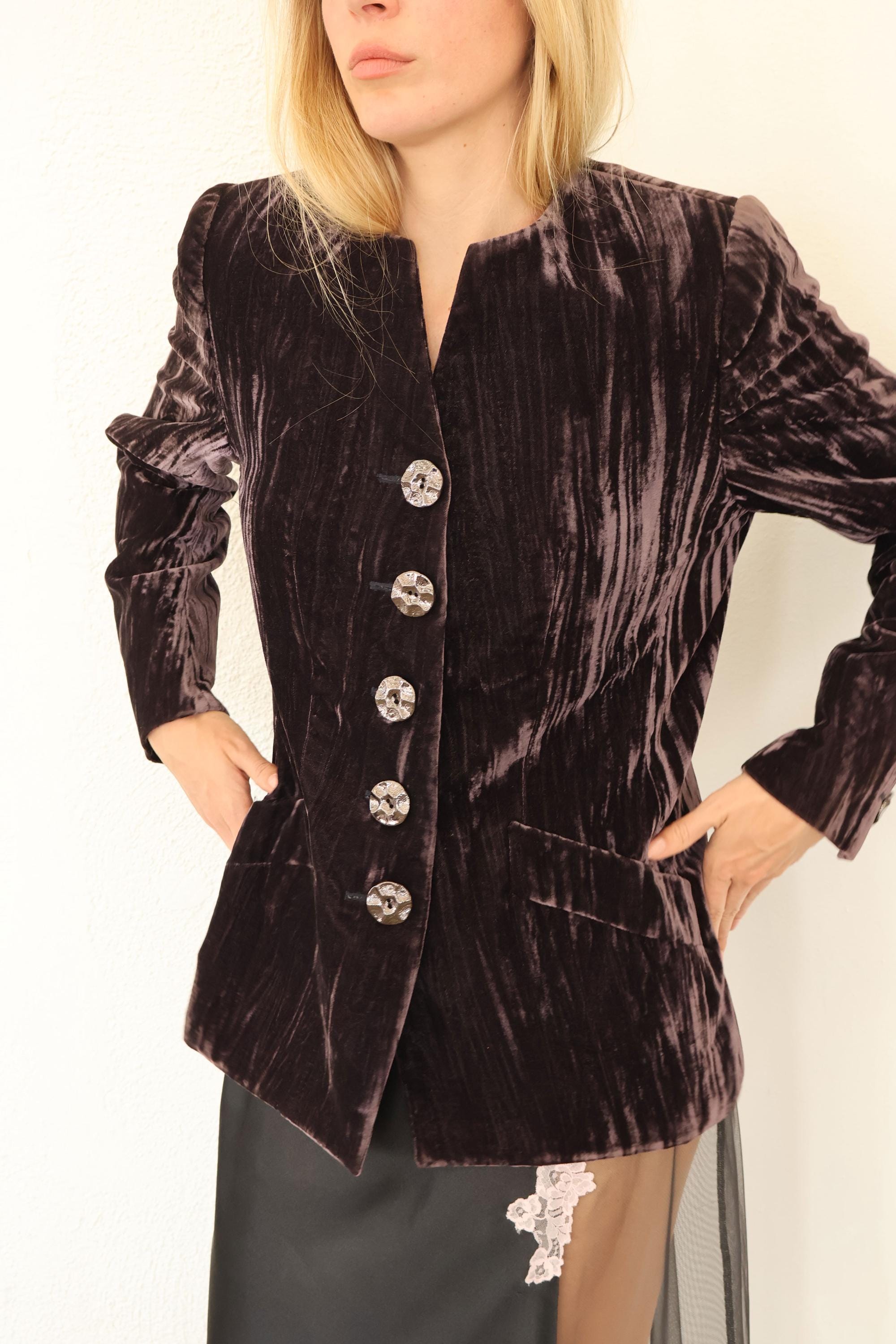 Yves Saint Laurent ベルベットテーラードジャケット　アーカイブ Ysl Velvet Jacket - Etsy