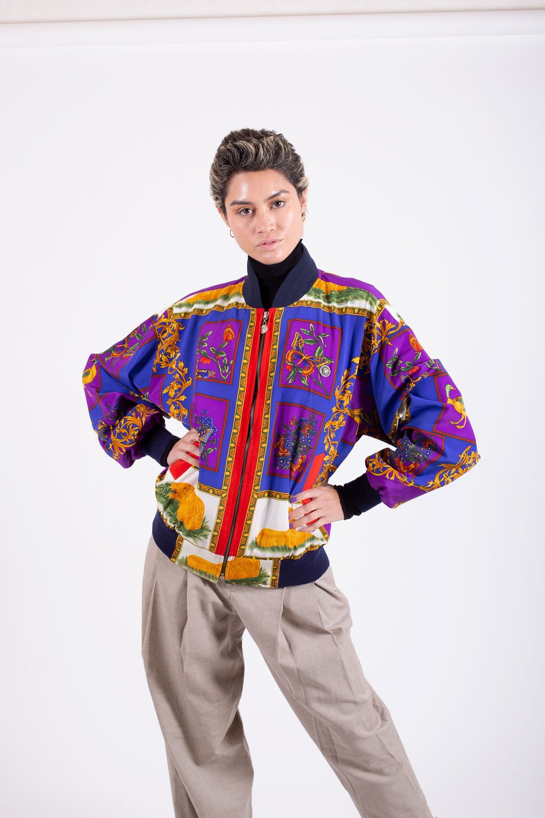 Vegeta versace bomber clearance jacket