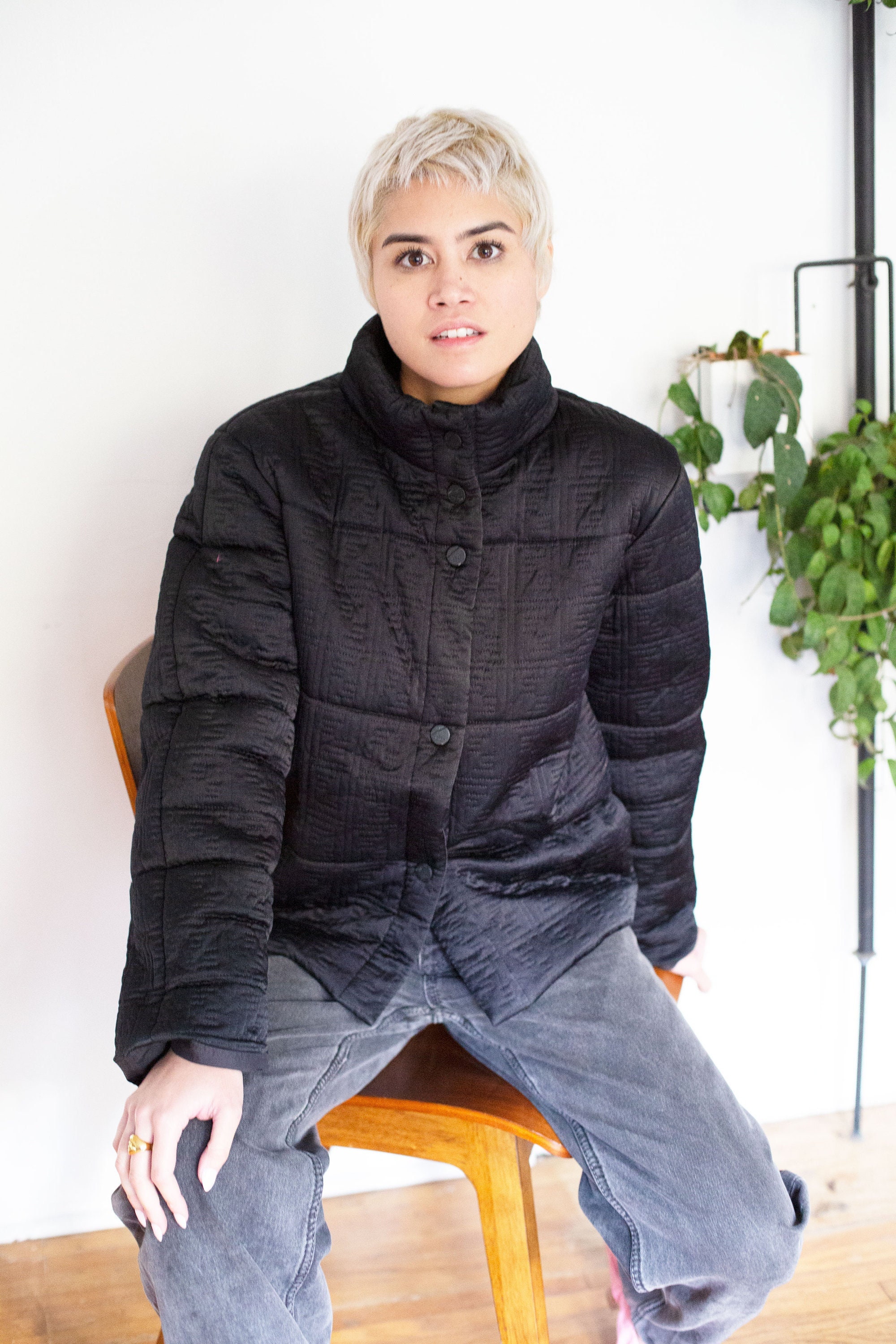 Vintage FENDI Rare Zucca Quilted Puffer 