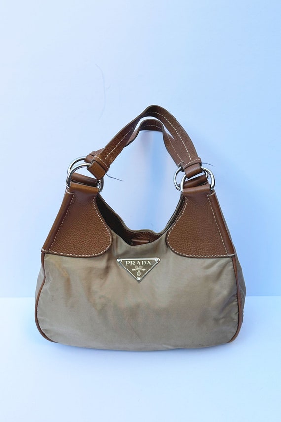 Prada half top moon bag