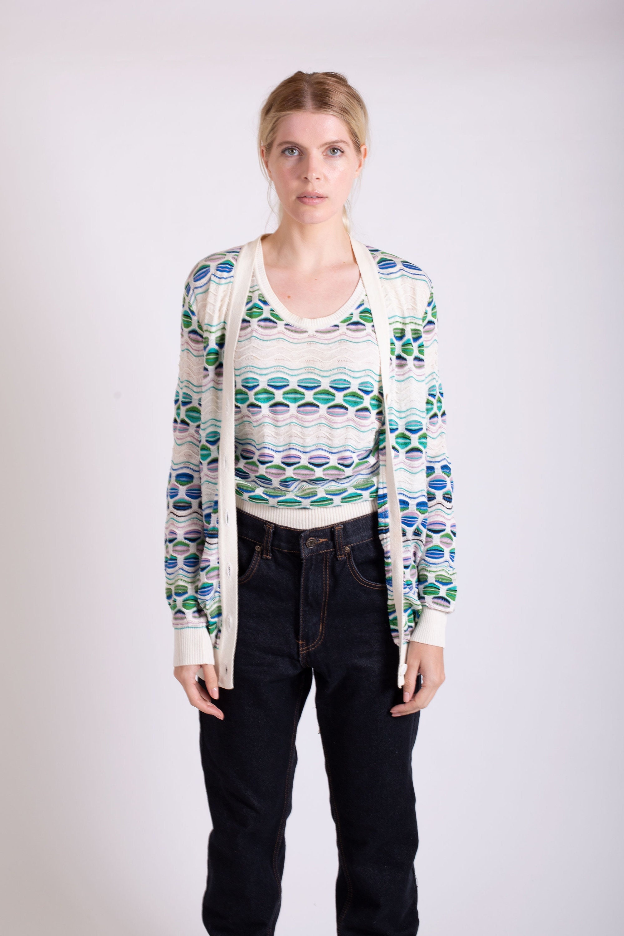 Missoni zigzag-jacquard cardigan - White