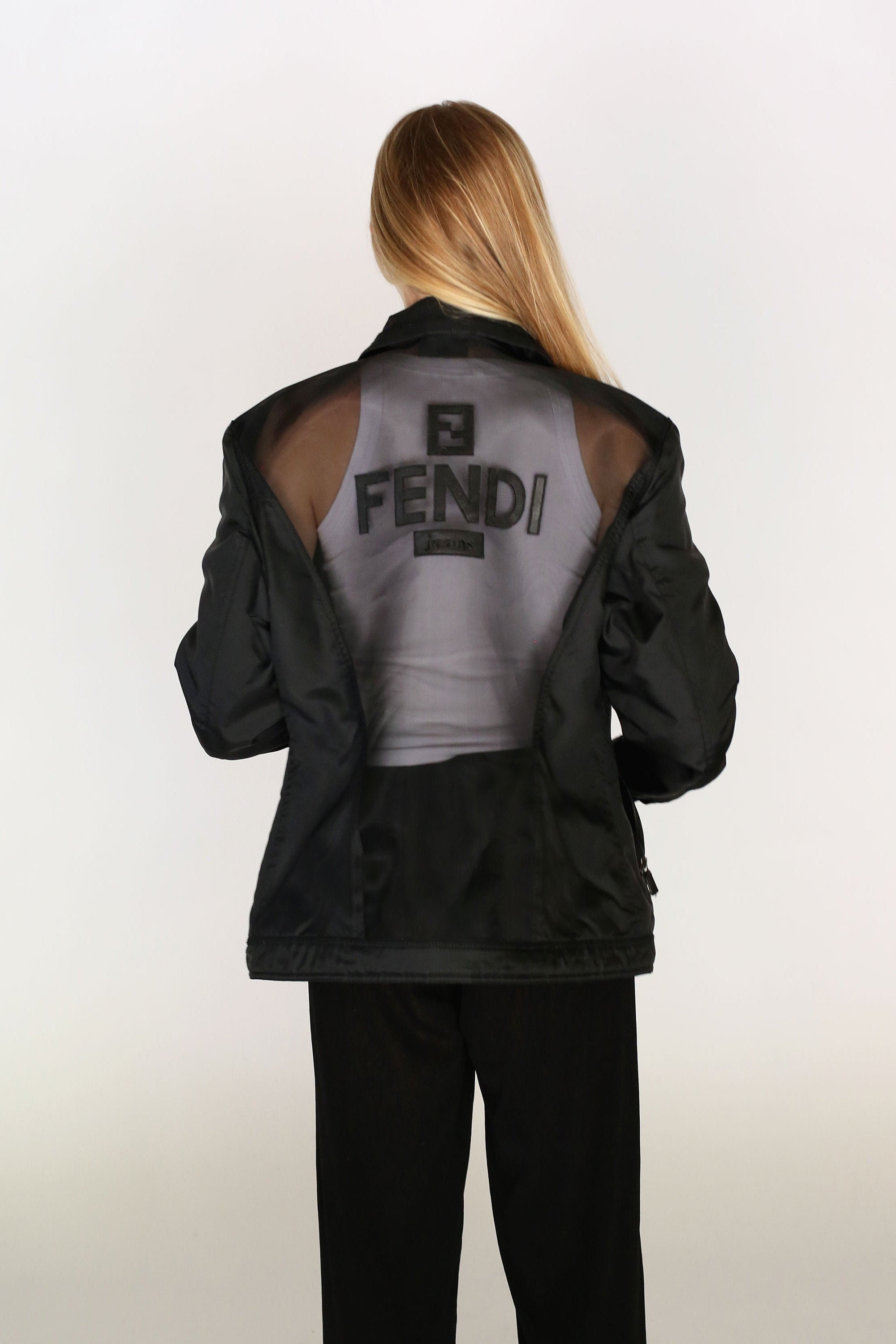 Fendi mesh best sale jacket