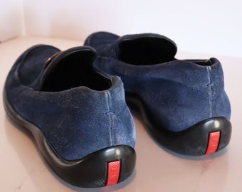 gm様Prada 00s Low Flat Car Shoes PRADA Vintage 2000's Loafers - 9.5 US – LuxAnthropy