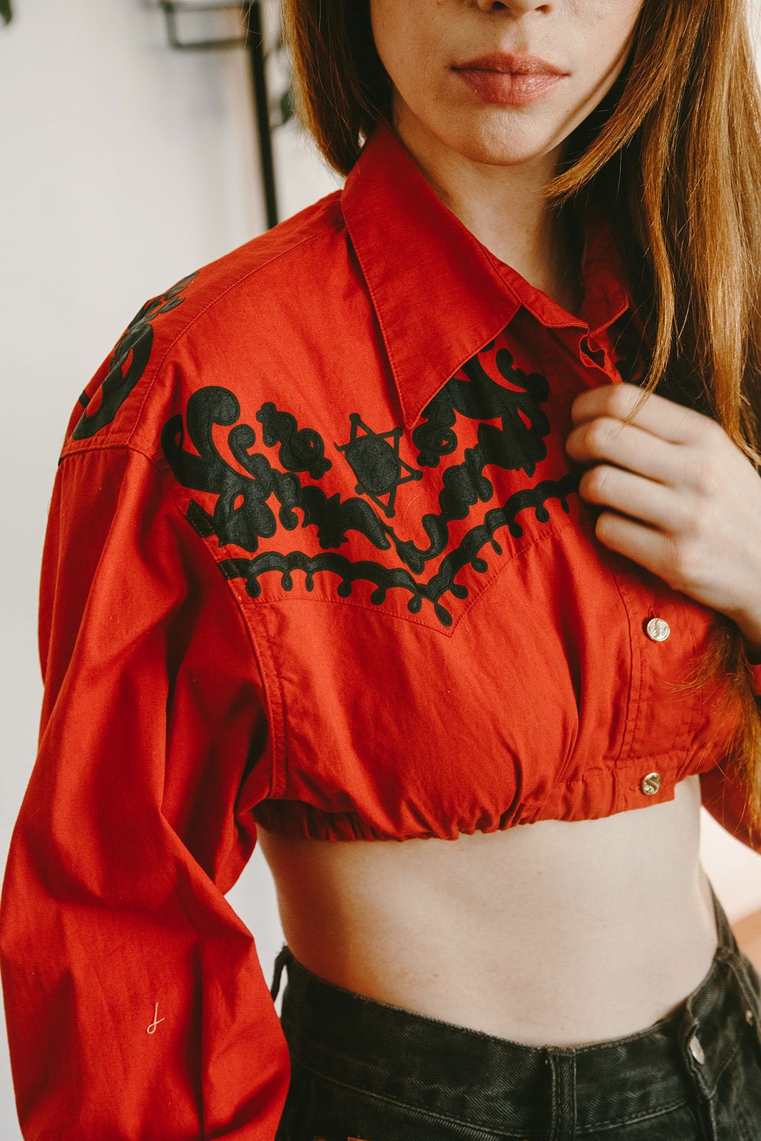 Rare Vintage Jean Paul Gaultier Cropped Western Top: Tribal Rodeo