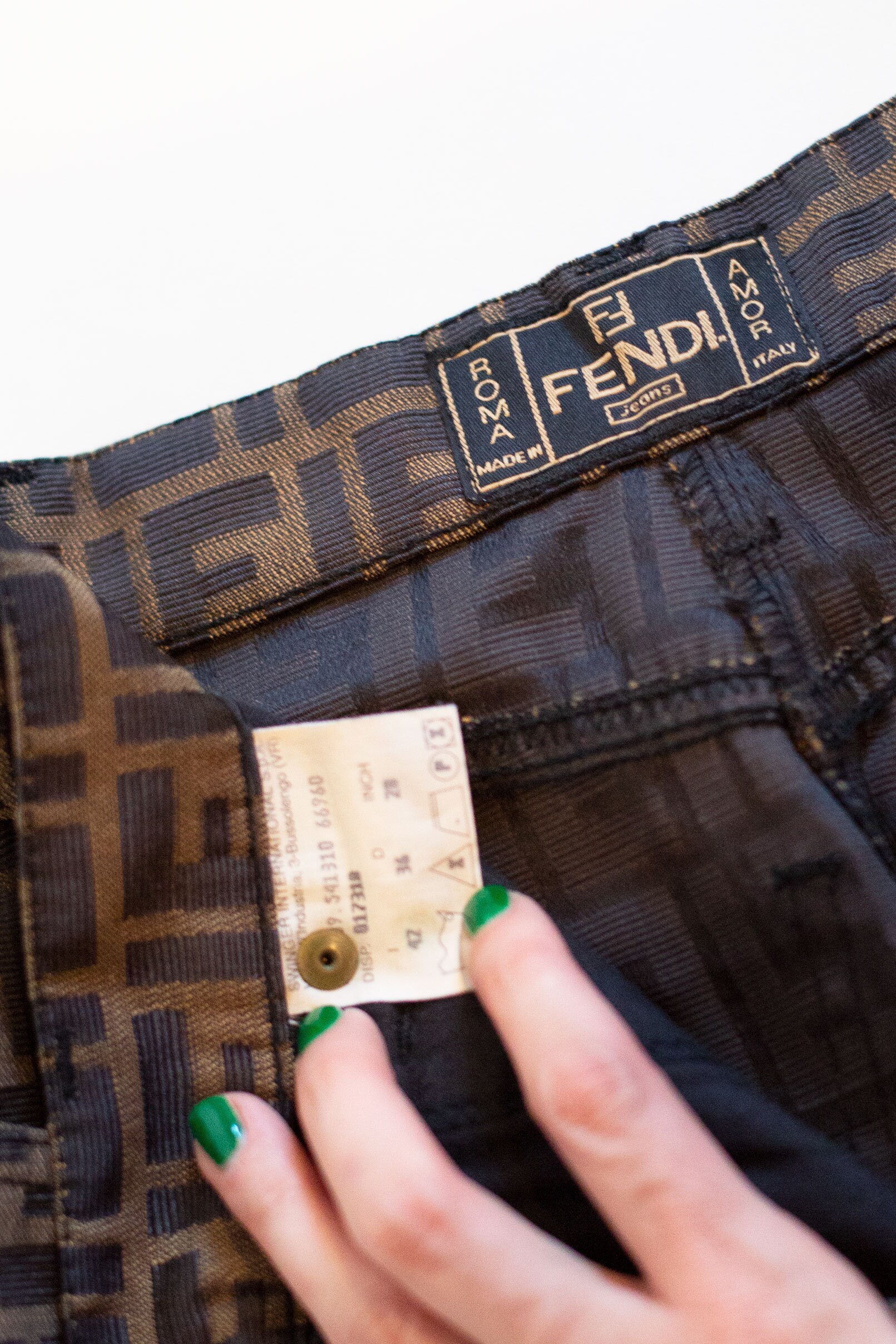 Vintage fendi jeans hotsell