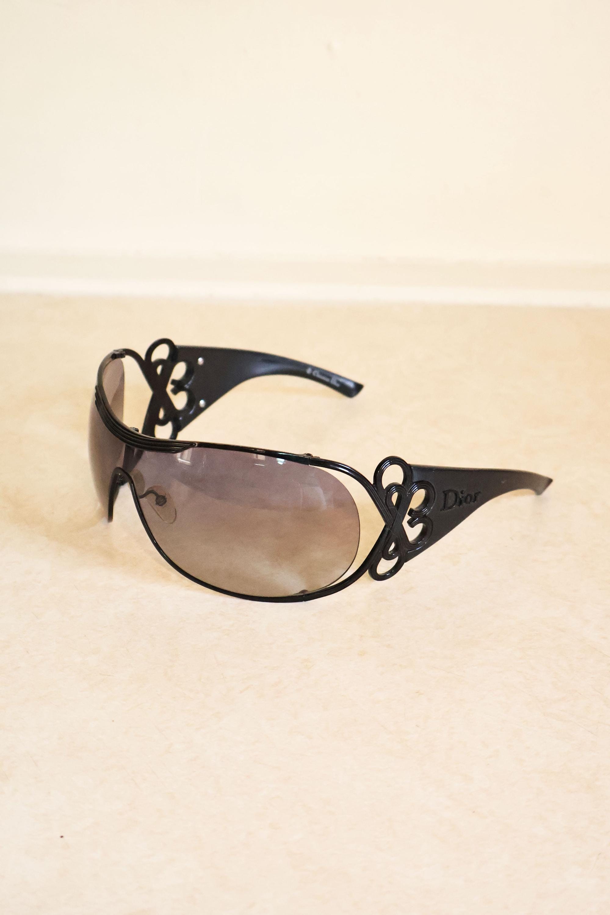 Vintage Rare Christian Dior Fire Wrap Galliano Era Sunglasses Y2K with C… N E W A R R I V A L S ! The Christian Dior by John Galliano  main image 4