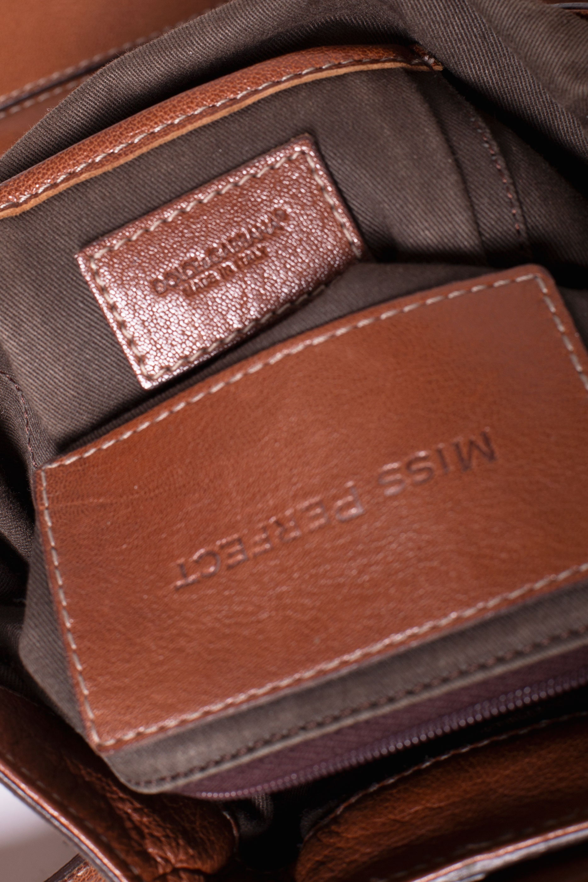 D&G Authenticated Leather Handbag
