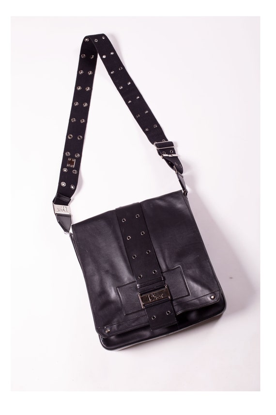 CHRISTIAN DIOR Rare Leather Street Chic Messenger