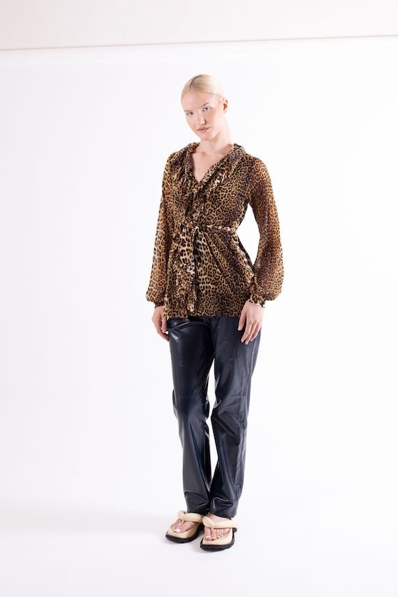 Vintage Jean Paul Gaultier Mesh Leopard Print Bell