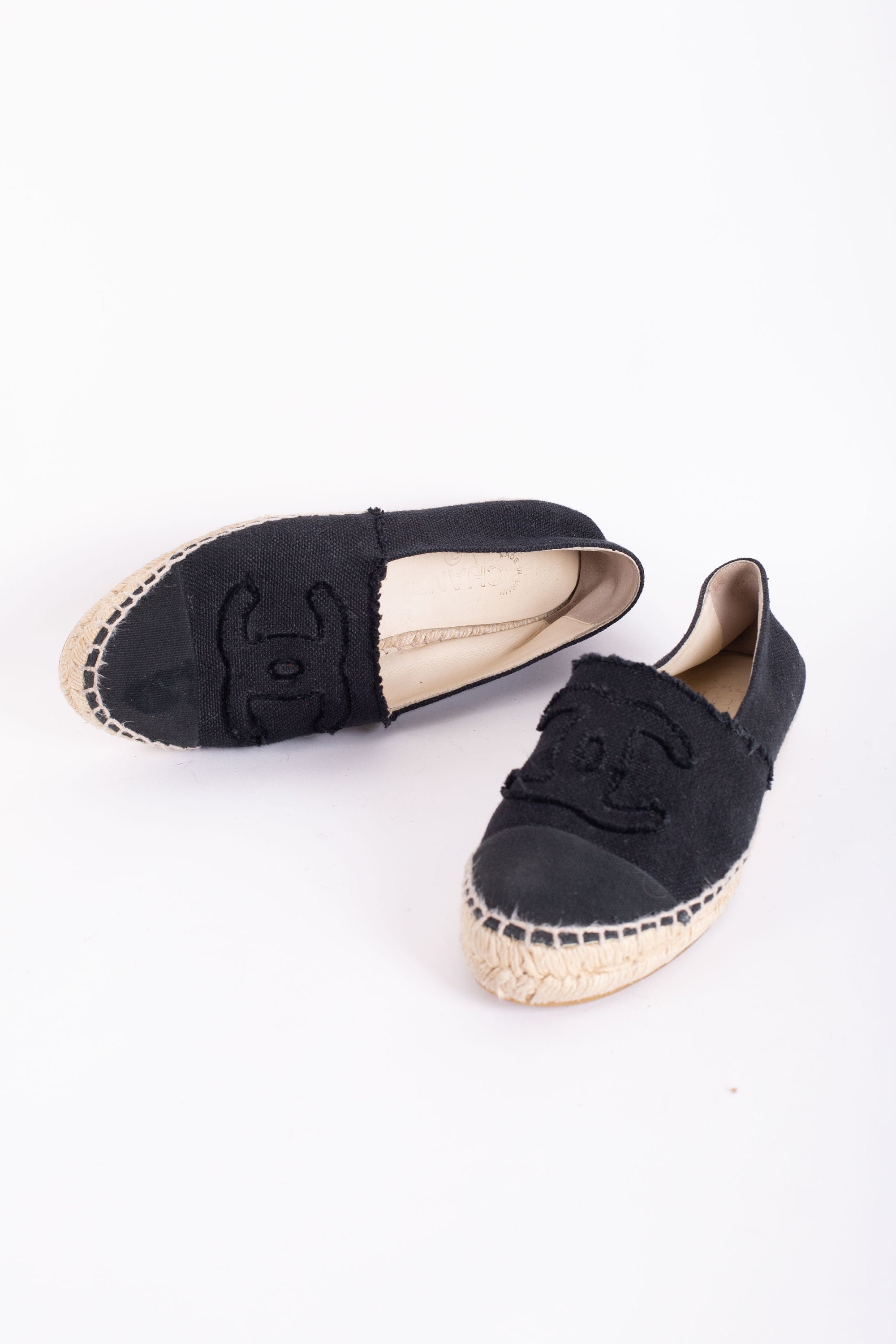 Espadrilles Tweed lambskin patent calfskin black white Fashion CHANEL #10 Espadrilles Tweed lambskin patent calfskin black white Fashion CHANEL