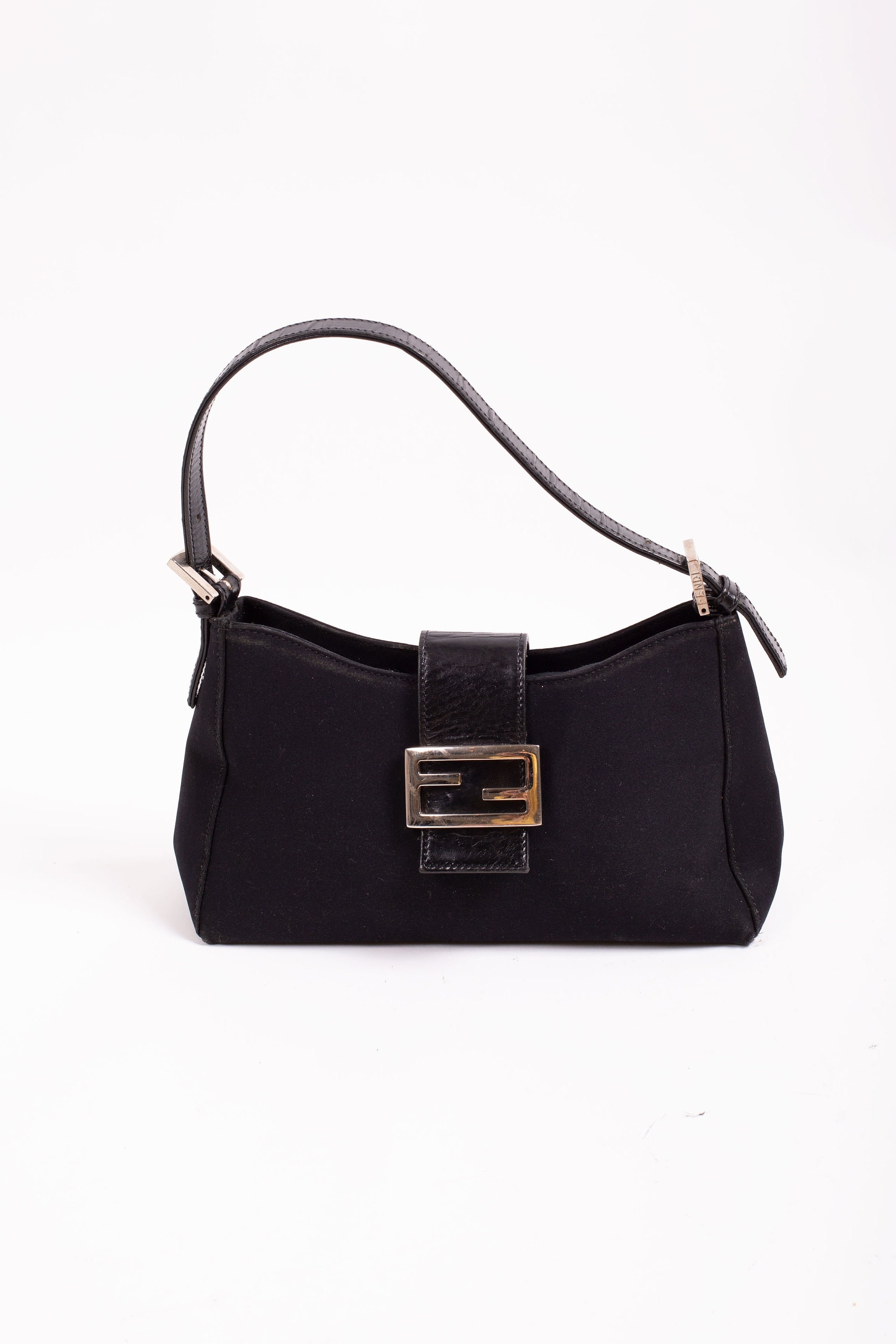 Vintage Fendi Baguette Black Bag  Bags, Vintage fendi baguette