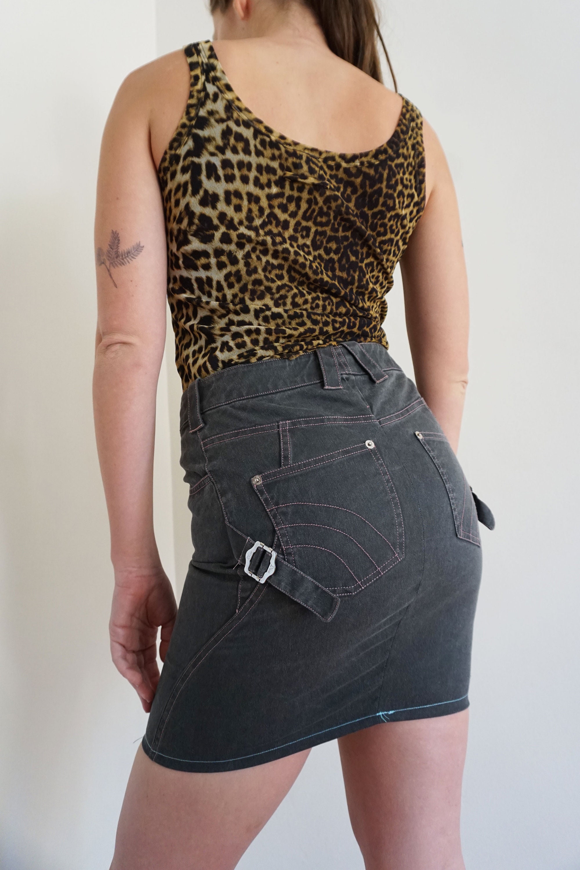 Christian Dior by John Galliano Rare Buckle Denim Mini Skirt - Etsy UK 【正規逆輸入品】 UNUSUAL BUCKLE SKIRT PLEATS ロングスカート