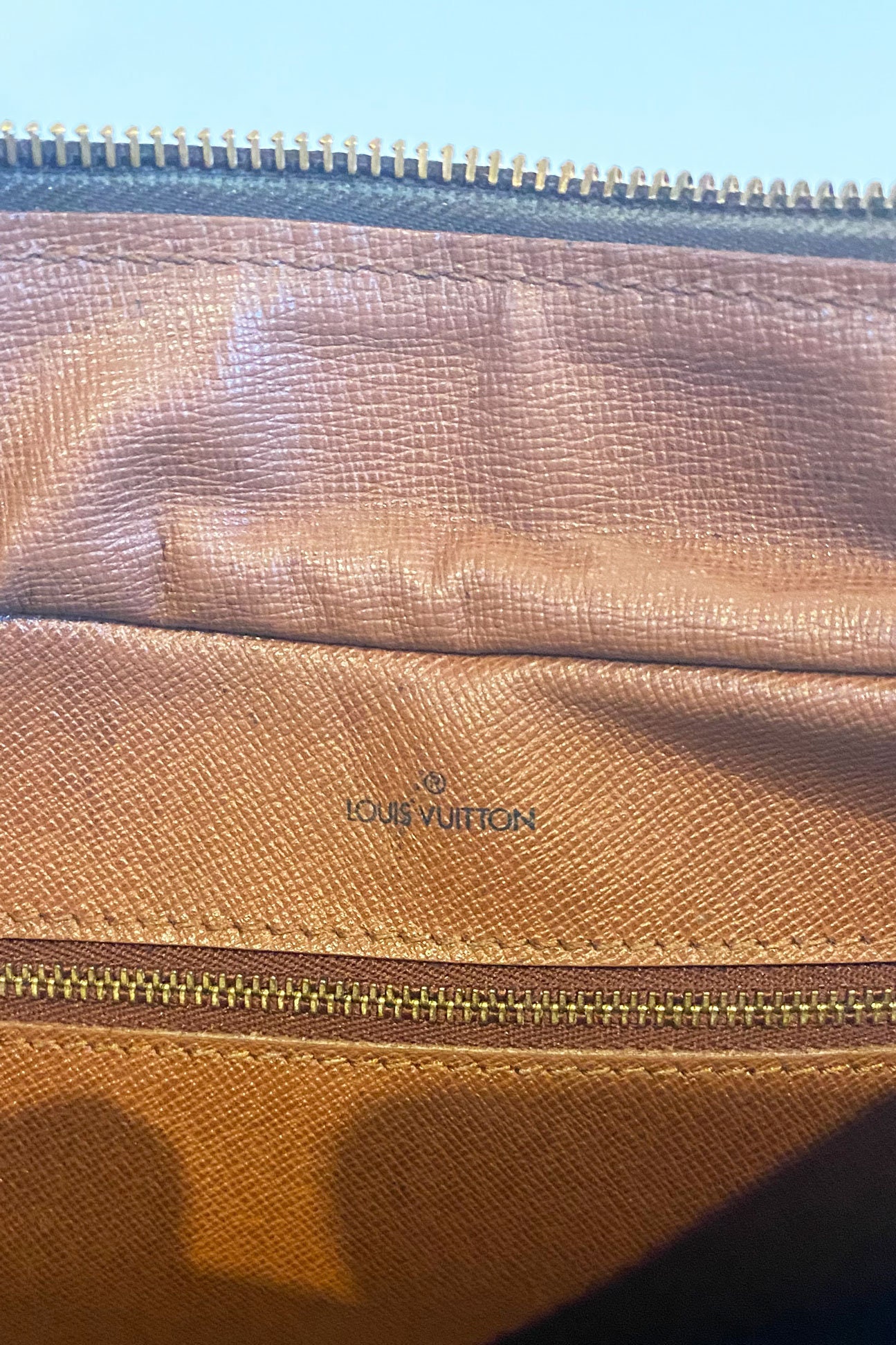 Vintage Louis Vuitton Monogram Boulogne Zip Hobo Bag LV 