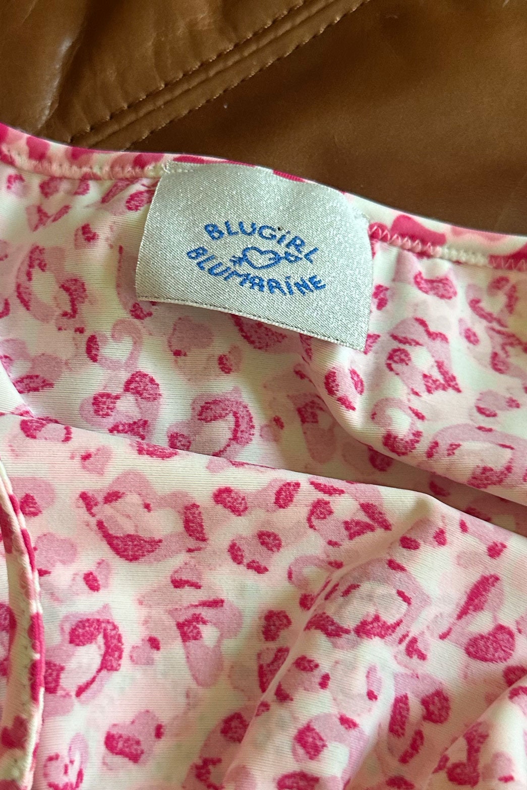 Vintage BLUGIRL by Blumarine Hot Pink Kiss Print Dress With