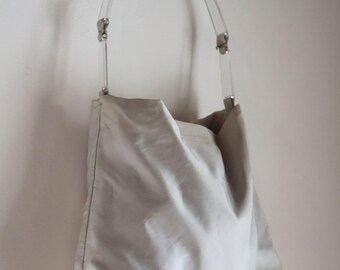バッグ 90s PRADA PLASTIC HANDLE NYLON HAND BAG Prada nylon plastic - Gem