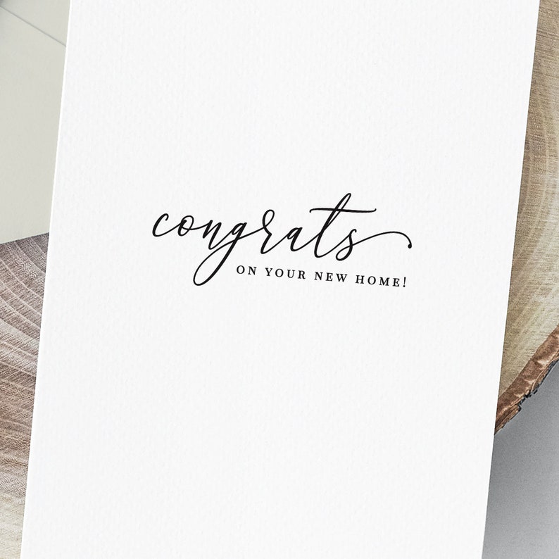 Congrats New Home Script • Congratulations Greeting Card Printable ...