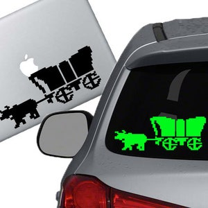 Oregon Trail Video Game Vinyl Decal Sticker - For cars, laptops, phones, water bottles and more!