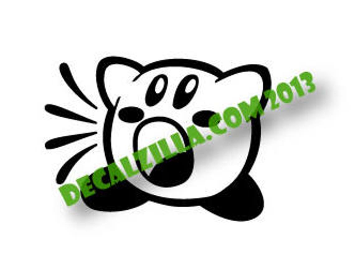 Kirby Inhale Decal Sticker for Cars Laptops 3DS Phones and Etsy
