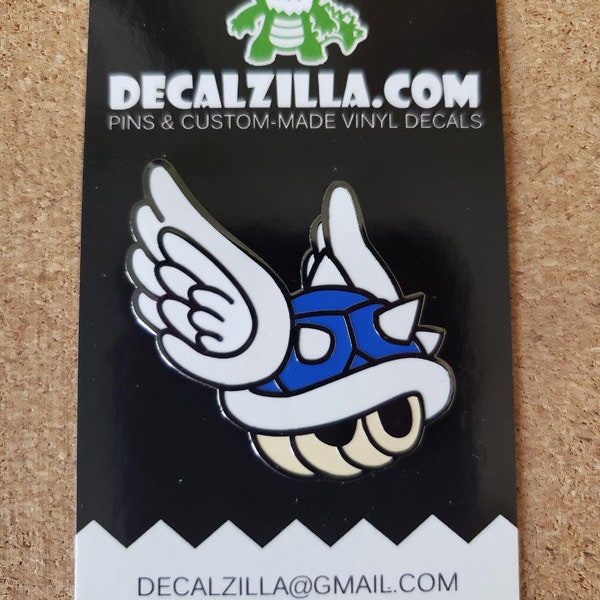 Blue Shell Hard Enamel Pin - Perfect for backpacks, clothes and more!