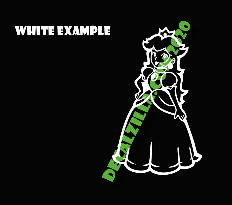 Princess Peach Vinyl Decal Sticker For cars laptops Etsy