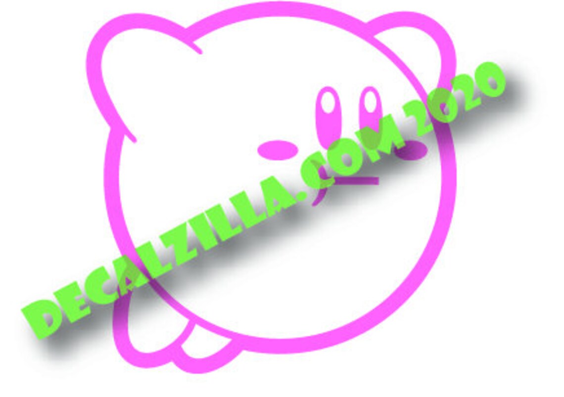 Kirby Flying Vinyl Decal Sticker Perfect for Cars Etsy