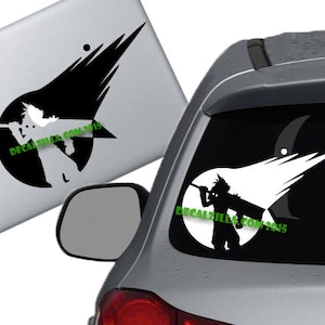 Final Fantasy 7 - Cloud Strife Decal Sticker -For cars, laptops, 3DS, phones and more!