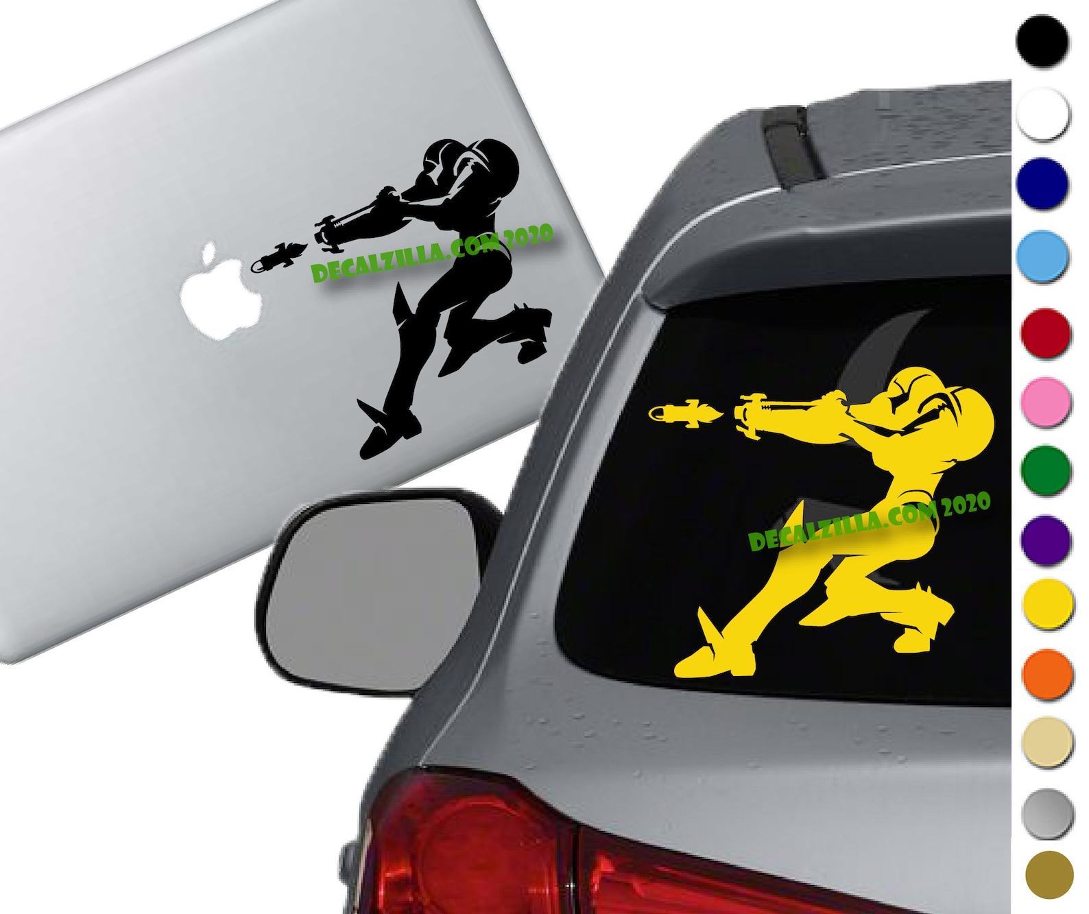 Metroid Samus Vinyl Decal Sticker For cars laptops | Etsy