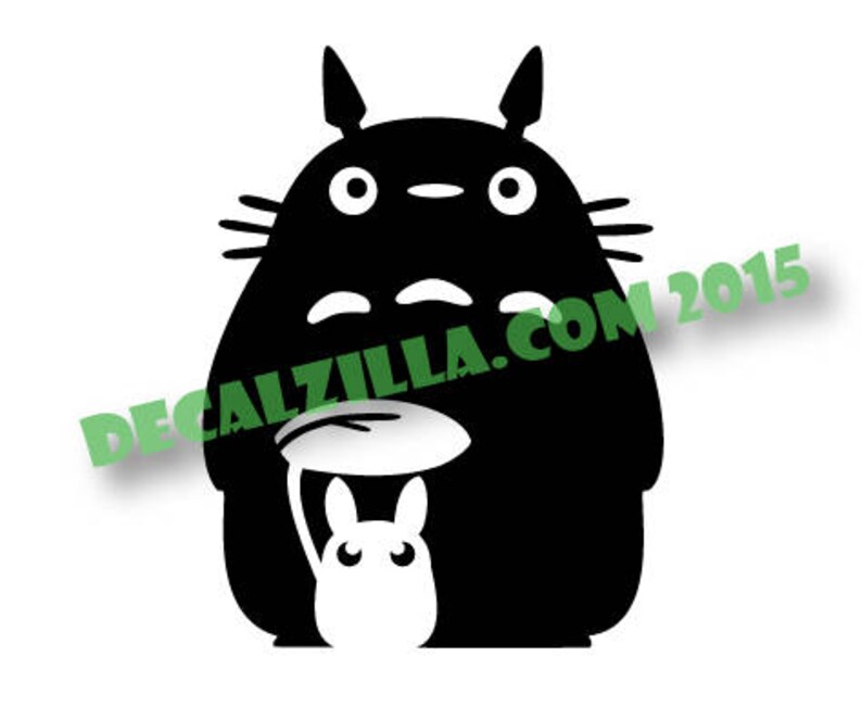 My Neighbor Totoro Silhouette Decal Sticker For cars | Etsy