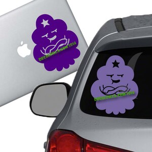 Adventure Time - Lumpy Space Princess Decal Sticker - For cars, laptops, phones and more!