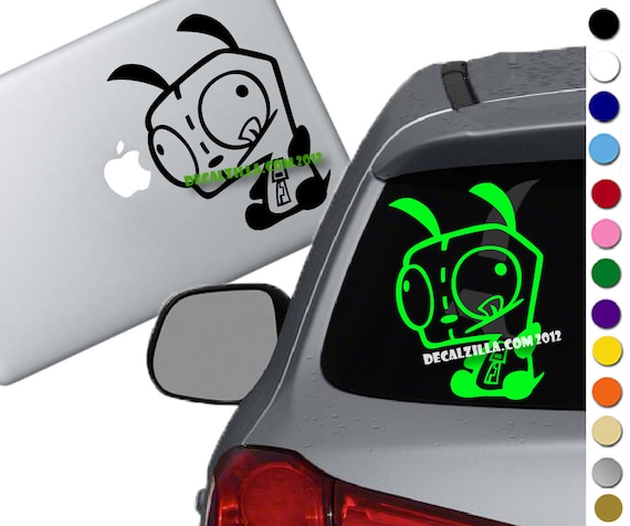 Sticker Assorted Colors /& Sizes Window Car Truck Laptop Invader Zim GIR Decal