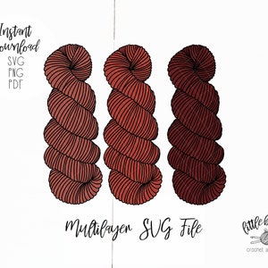 Garn SVG | Häkelarbeit SVG | Stricker SVG | Crochet Life | Stricken Leben | Wollknäuel svg | Nutte svg | Garnstränge svg