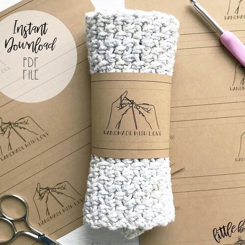 Handmade With Love Crochet Wrap Crochet PDF File Instant - Etsy
