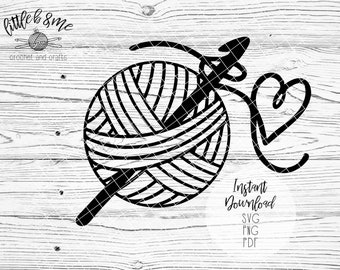 Download Crochet Heart Svg Etsy