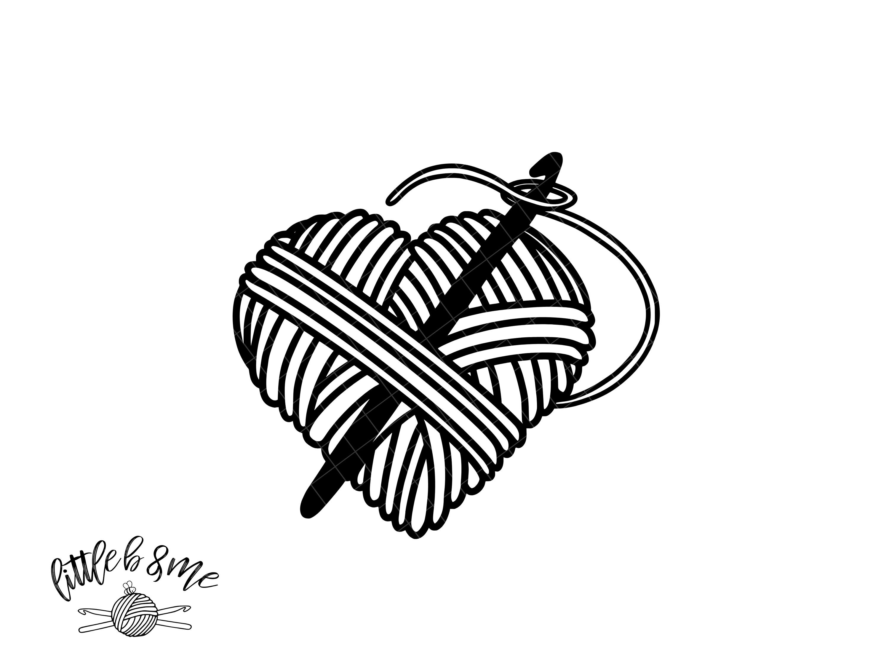 Crochet Yarn Heart and Free Yarn Heart Note Card PDF – Savlabot