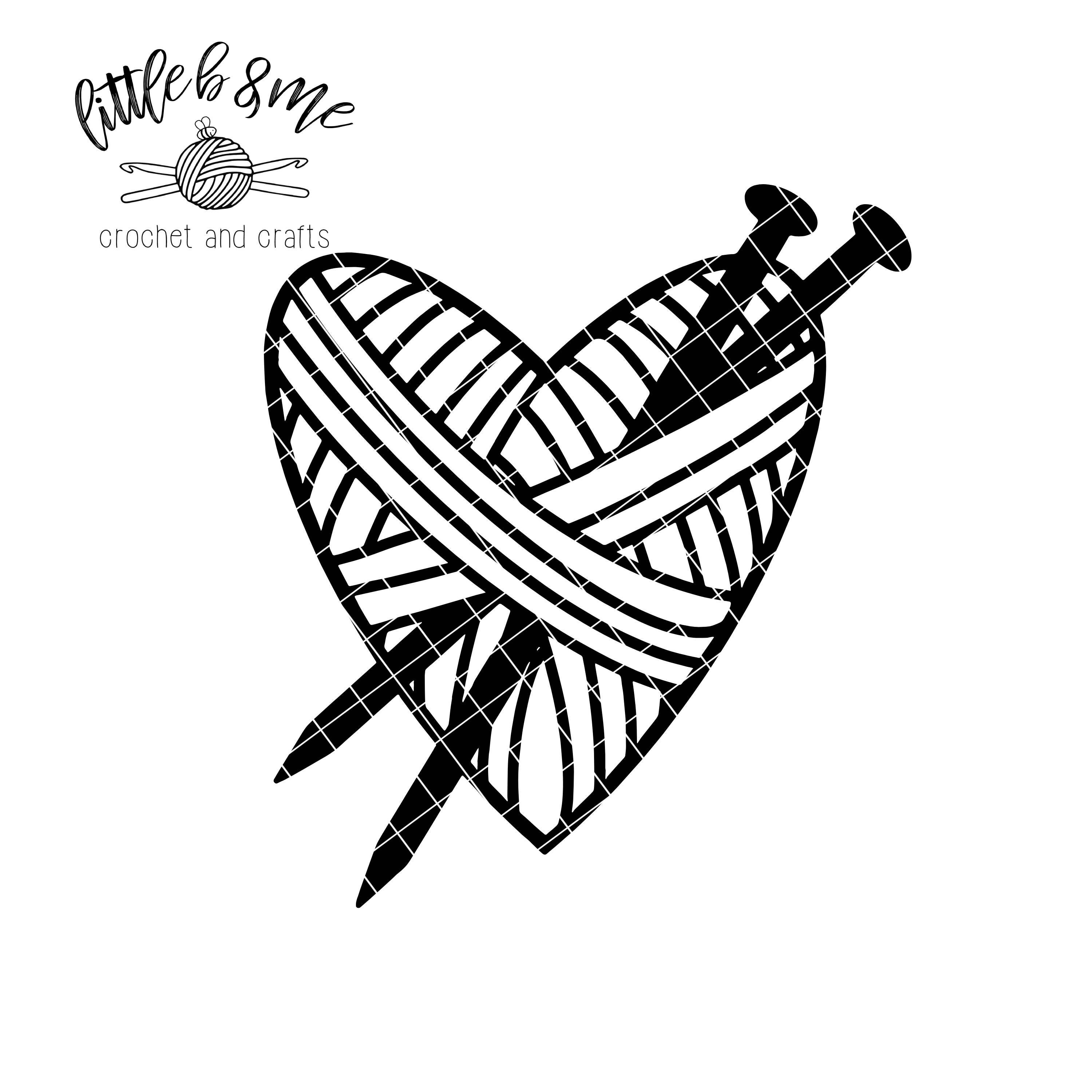Crochet Hearts SVG Bundle Heart Svg Crochet Svg Knit Svg - Etsy