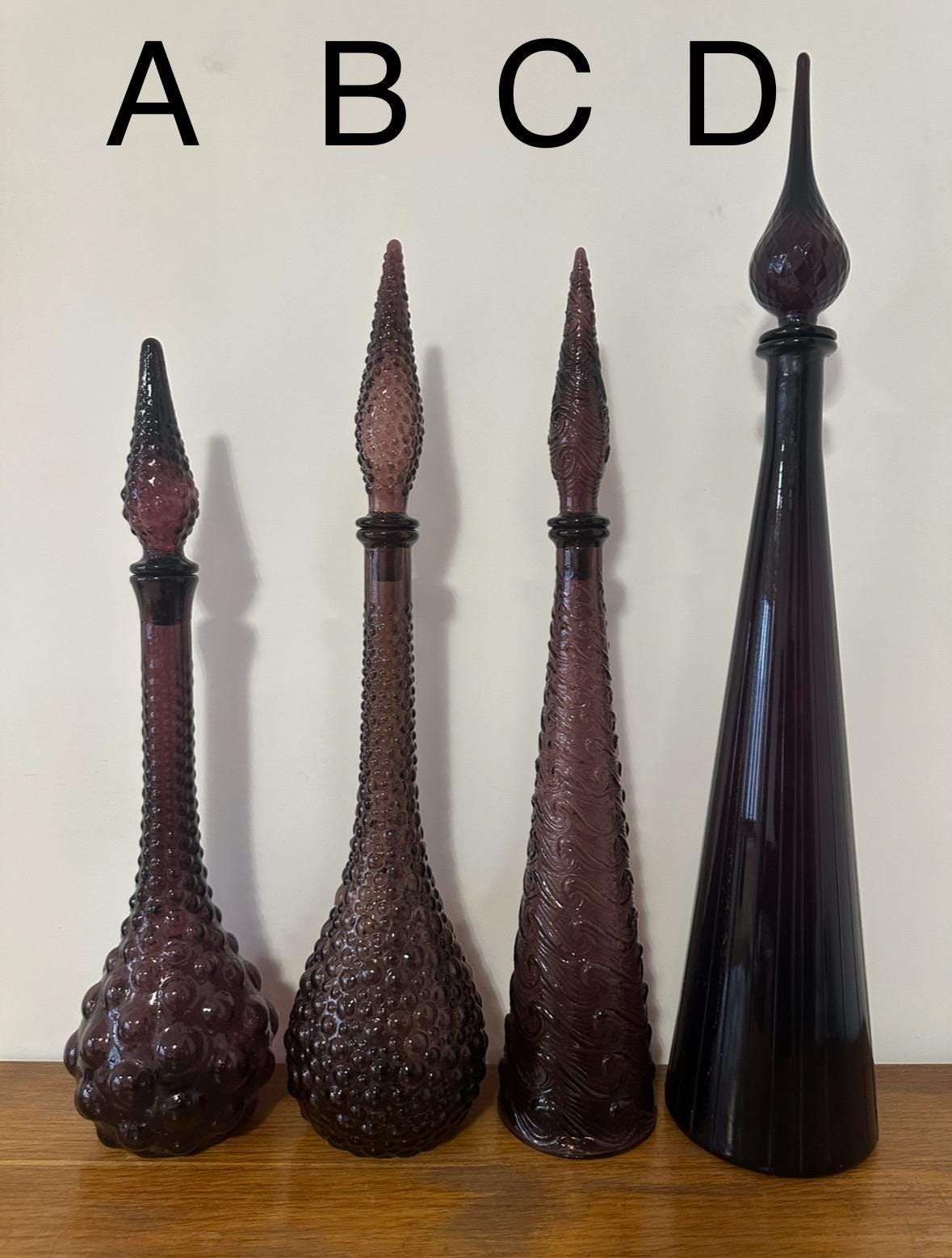 Orange Italian Empoli Genie Bottle - Etsy