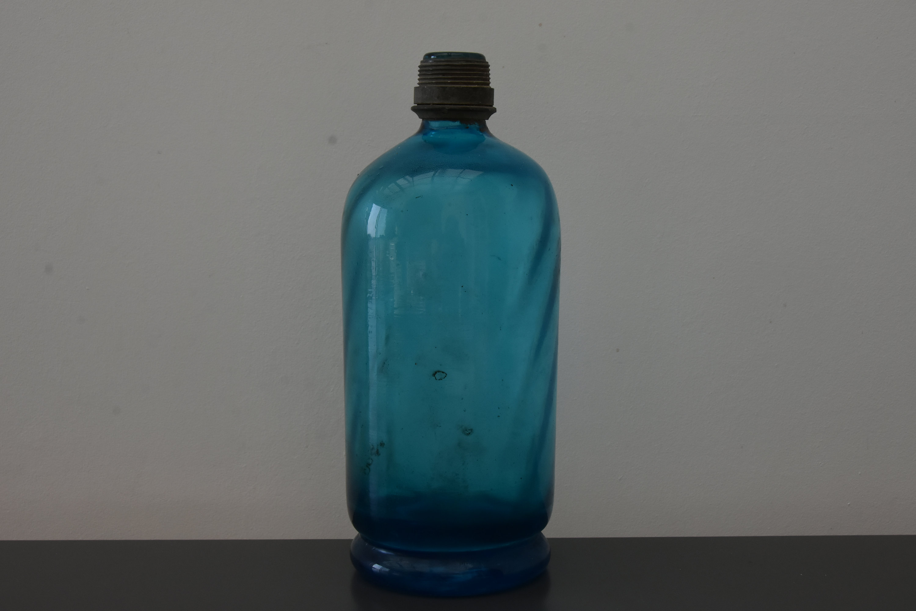 Ancien Siphon, Eau de Seltz, Gazeuse, France, Vintage, Bistrot, Années 20, Bleu