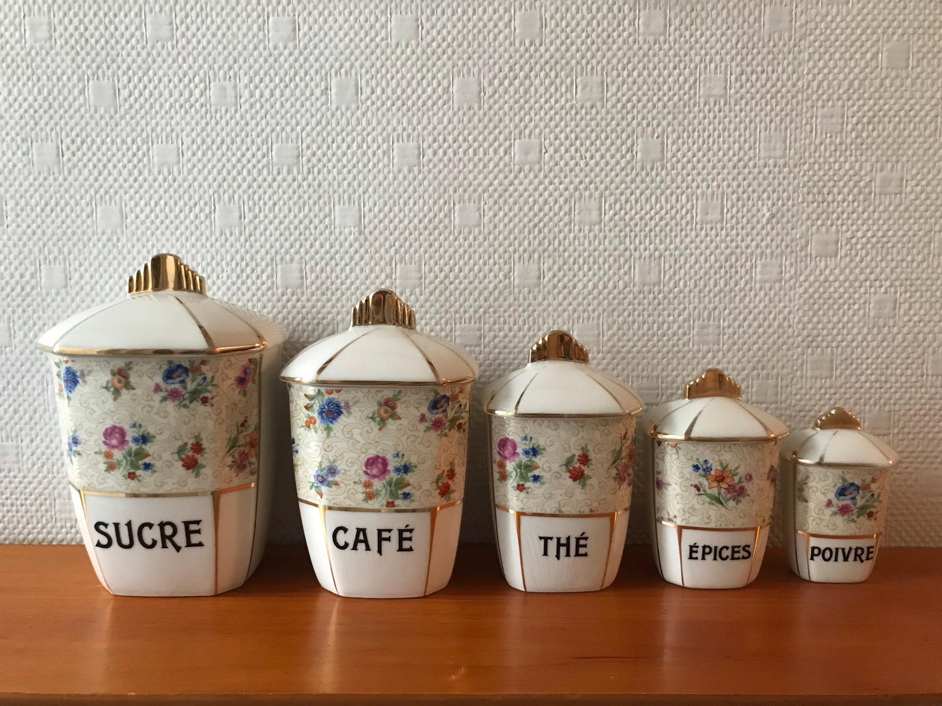 Lot Complet De 5 Pots