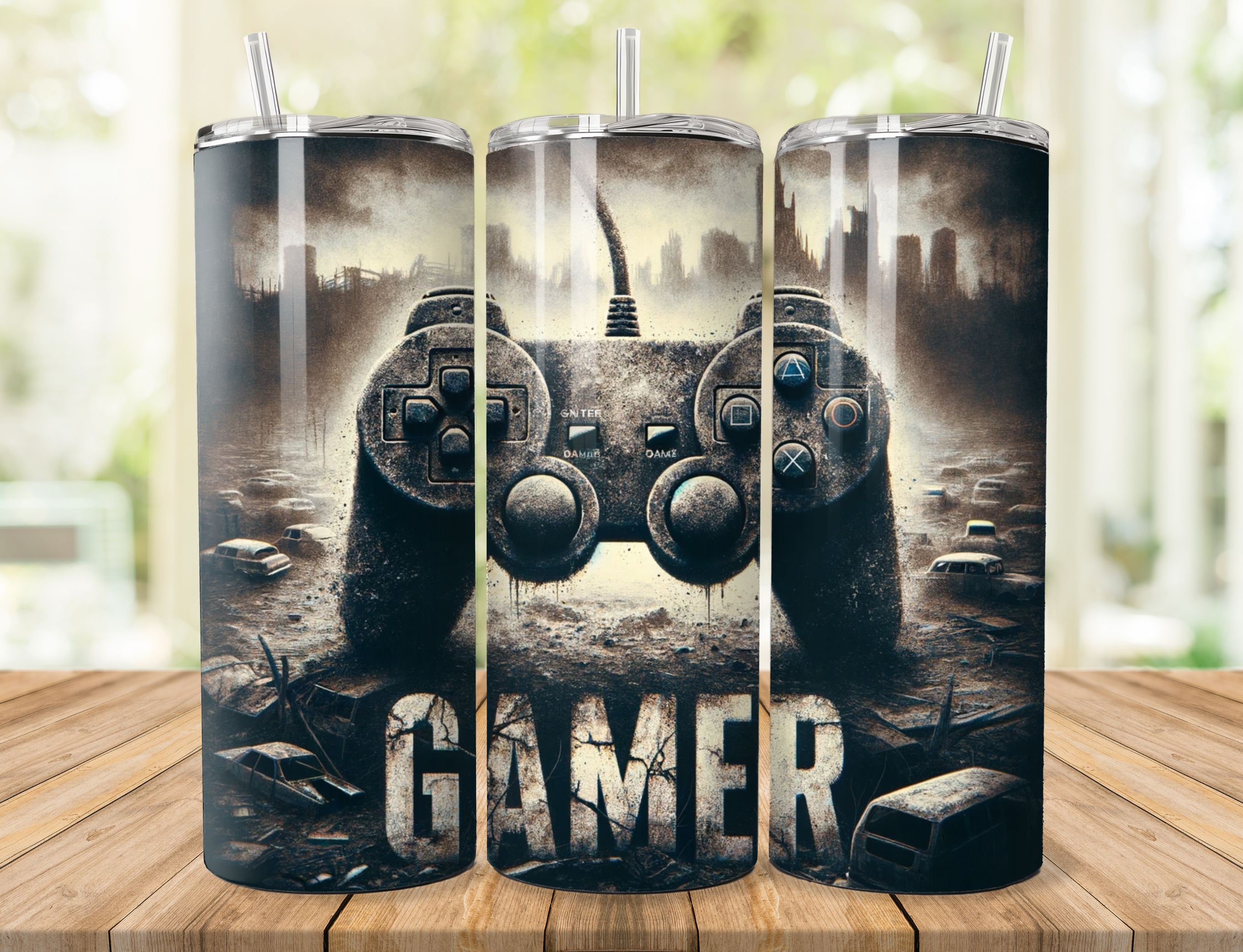 Video Gaming Tumbler, Gamer 20 Oz Skinny Tumbler Sublimation Design ...