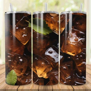 Eiswürfel 20oz Tumbler Wrap Sublimation Designer PNG Digital Download Tumblerwrap Cool Drink Iced Cube Tumbler Sublime Design Ice Cubed