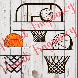 Download Split Basketball Net Svg Png Dxf Basketball Team Monogram Etsy