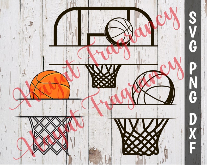 Download Split Basketball Net Svg Png Dxf Basketball Team Monogram Etsy