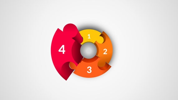 3d circle puzzle powerpoint