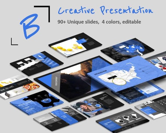 360 Animierte Folien Powerpoint Prasentation Etsy