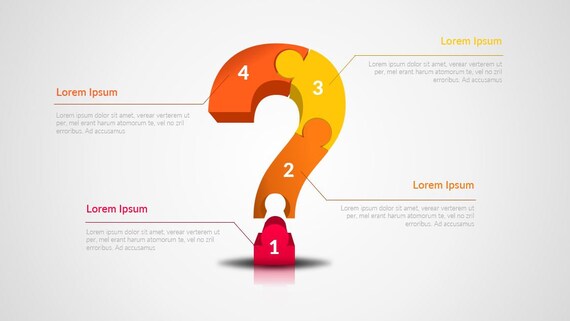 Animated 3d Puzzle Question Mark Slide In Powerpoint Etsy
