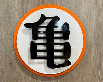 Master Roshi Kanji Metal 3D Sign