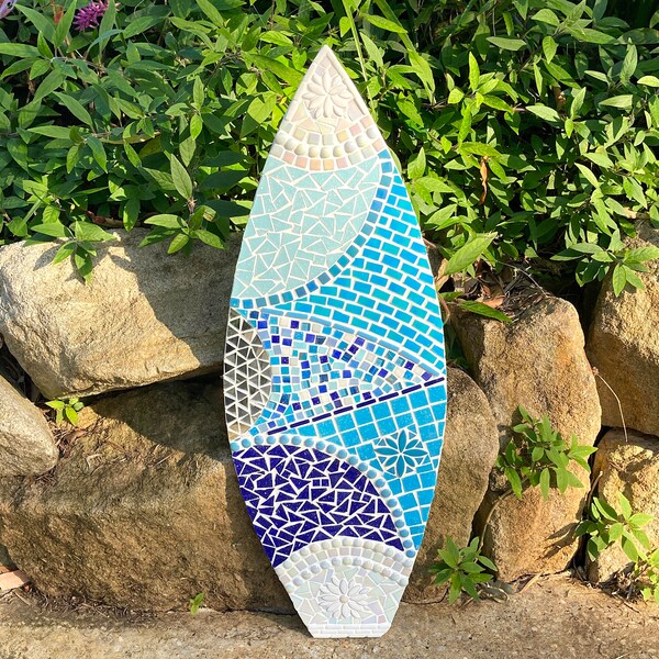 Mosaic Surfboard Etsy