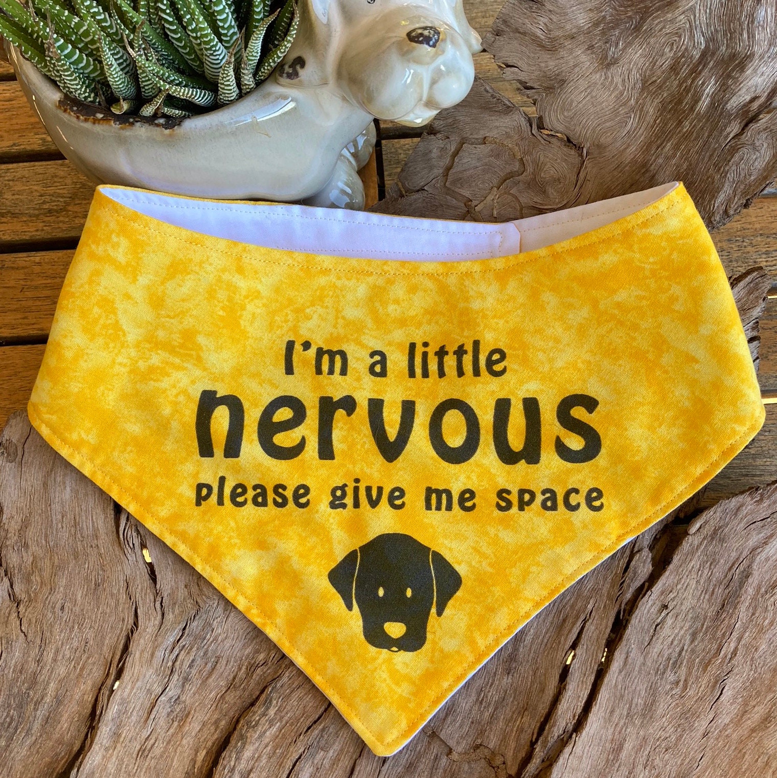 Nervous bandana top for dogs